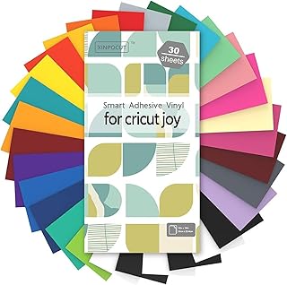 30 Sheets of Permanent Adhesive Vinyl in 26 Colors