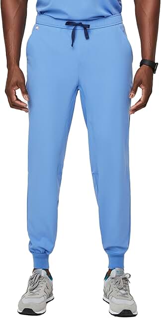 Men's Slim Fit Jogger Scrub Pants with 5 Pockets