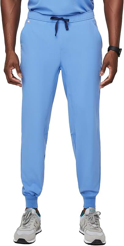 Men's Slim Fit Jogger Scrub Pants with 5 Pockets