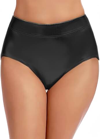 Shiny high-waisted metallic shorts for women