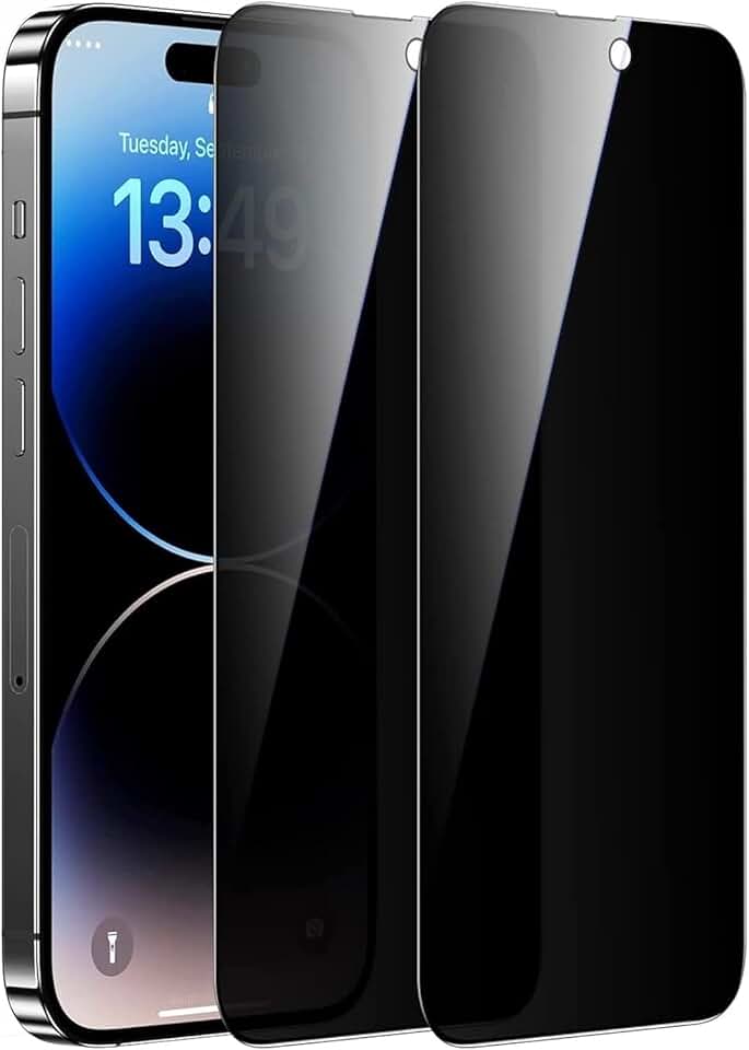 Privacy Screen Protector for iPhone 13/14, 2 Pack