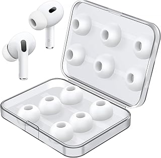 Six Pairs of Silicone Ear Tips for AirPods Pro, White