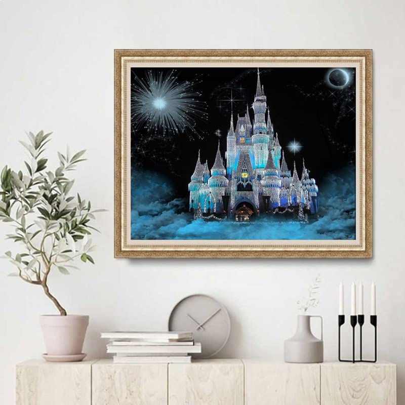 Ice Castle 5D Diamond Painting Kit 12x16 inch