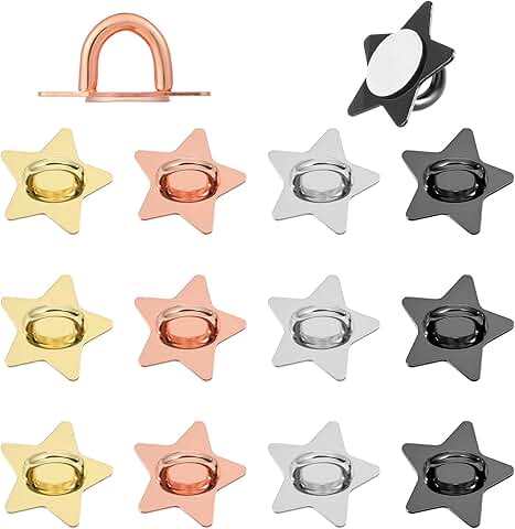 Set of 12 metal finger ring hooks for phones and tablets