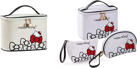 Large Waterproof Travel Makeup and Toiletry Bag Set