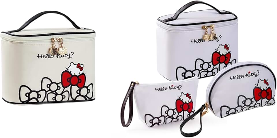 Large Waterproof Travel Makeup and Toiletry Bag Set