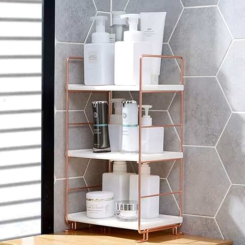 3-Tier Plastic and Metal Storage Shelf