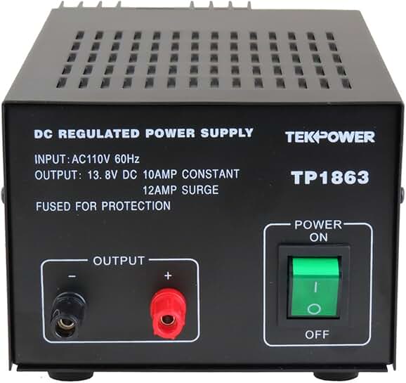 12V 12A Regulated Power Supply with Fuse Protection