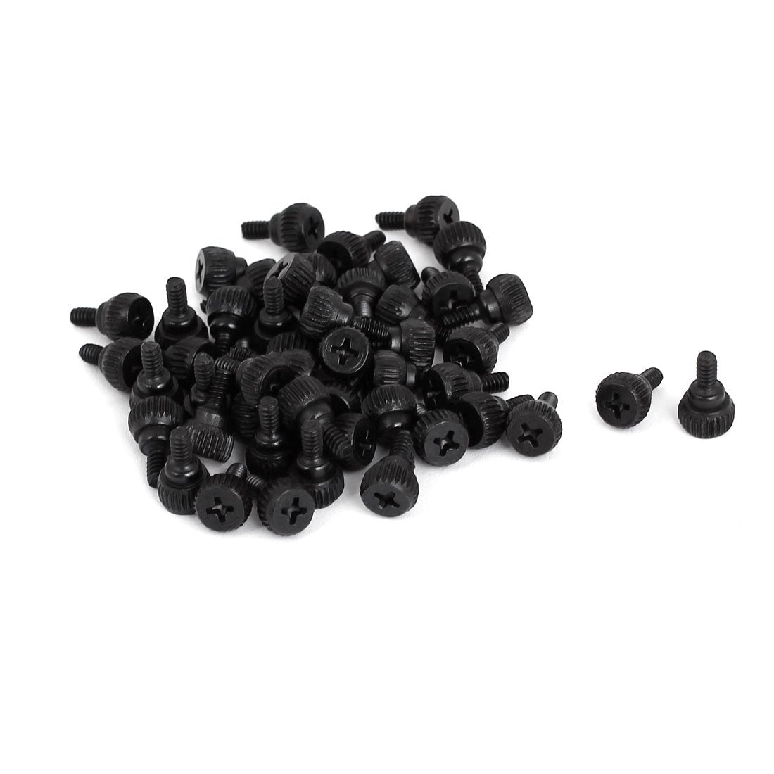 Black M3.5 Thumb Screws, 50 Pieces
