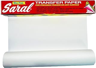 White wax-free transfer paper, 12 inches by 12 feet