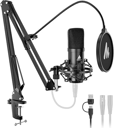 Condenser Microphone for Recording and Podcasting