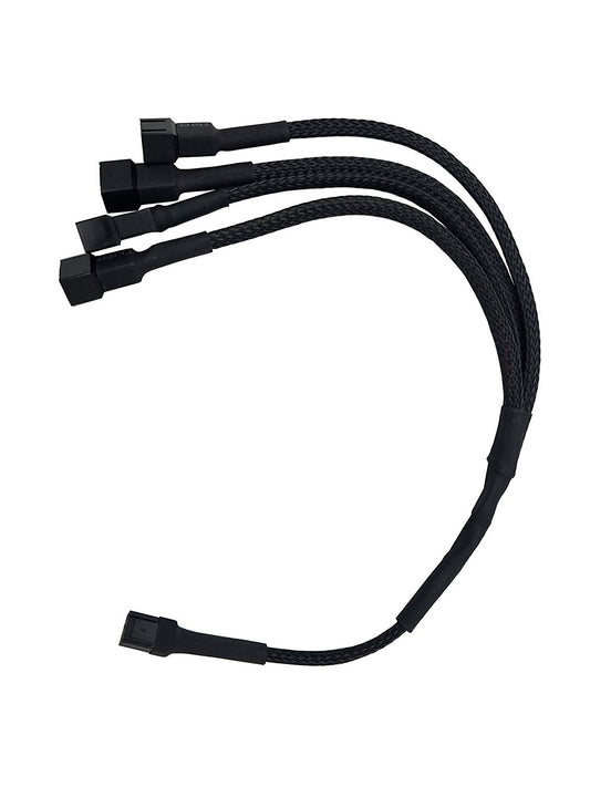 3-Pin Female to 4 3-Pin Male Fan Splitter Cable