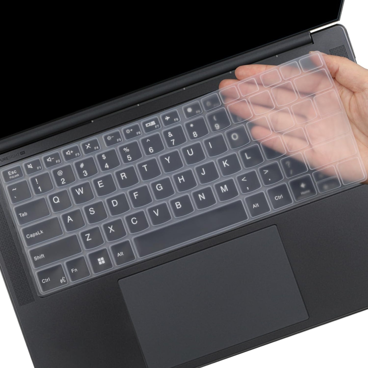 Clear keyboard cover for 14.5 and 15.6 inch laptops
