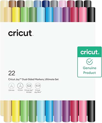 Dual-Sided Markers Set with Fine and Broad Tips