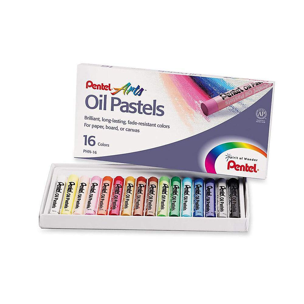 Oil Pastel Set 16 Assorted Colors 5/16 x 2-7/16 Inches