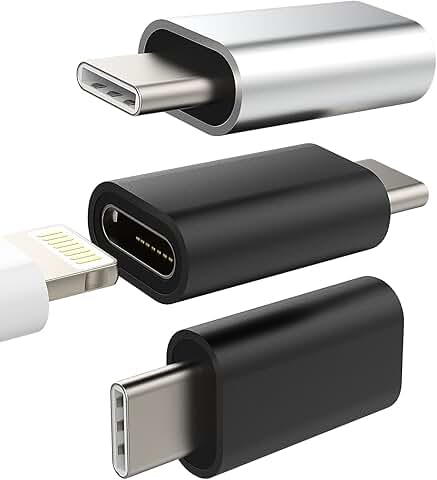 3 Pack USB C to Lightning Adapter for Devices