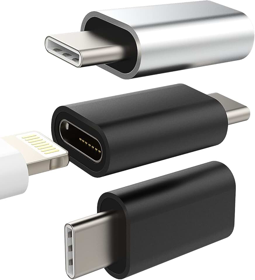 3 Pack USB C to Lightning Adapter for Devices