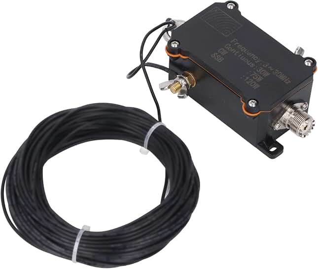 Portable HF End Fed Antenna for 3-30MHz, Compact Outdoor Use