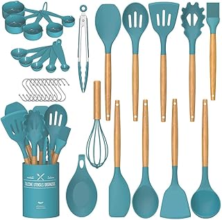 33-Piece Non-Stick Silicone Kitchen Utensil Set