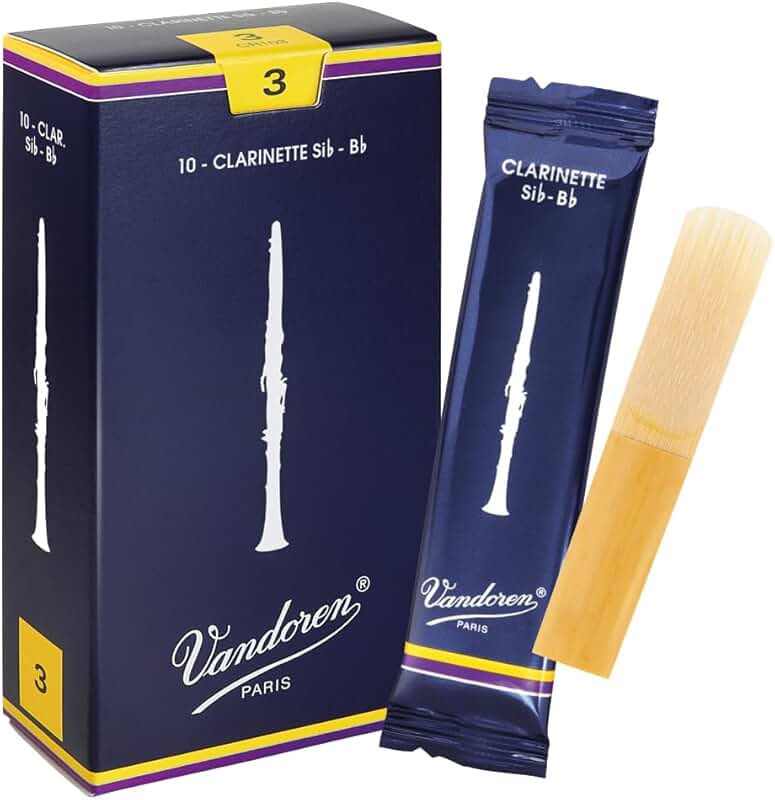 Box of 10 Bb Clarinet Reeds, Strength 3