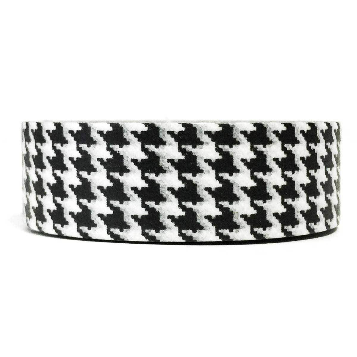 Colorful Pattern Washi Masking Tape in Black Houndstooth