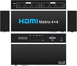 4x4 4K HDMI Matrix Switcher with Remote and Control