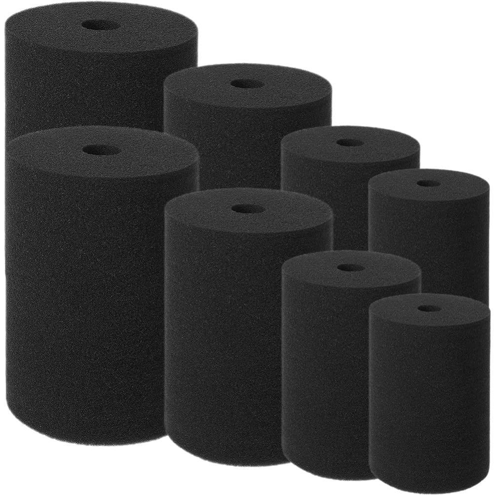 8pcs Black Silicone Cup Inserts for Tumblers and Bottles