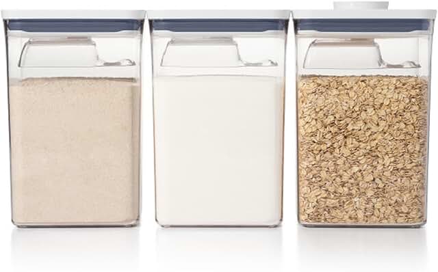 Six-piece set of POP containers