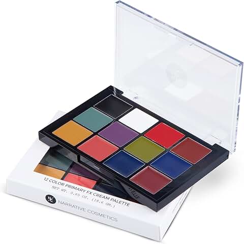 12-Color Primary FX Cream Palette for Stage and Film