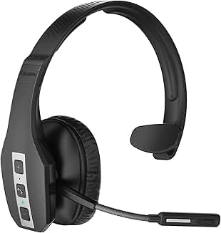 Wireless Bluetooth Headset with Noise Cancelling and 60Hrs Battery