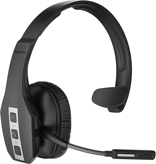 Wireless Bluetooth Headset with Noise Cancelling and 60Hrs Battery
