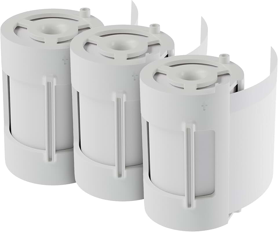 Printable White Sticker Paper for Printer, 3 Rolls
