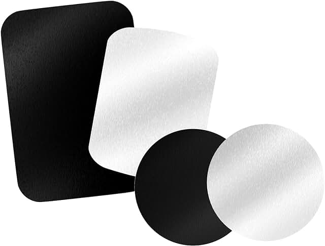 Metal Plates for Magnetic Car Mounts, 4 Pack