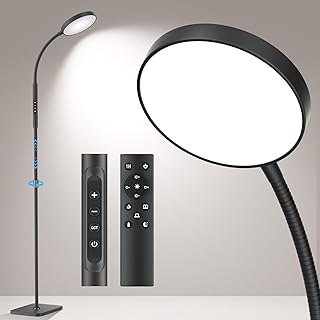 Adjustable Tall Floor Lamp with LED Light and Touch Control