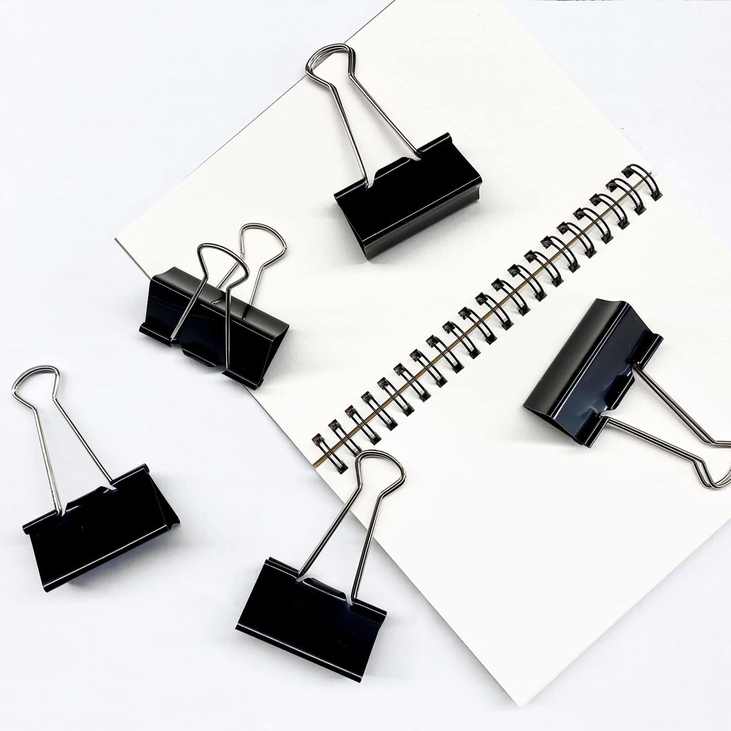 Large 2-Inch Binder Clips, 24 Pack, Black