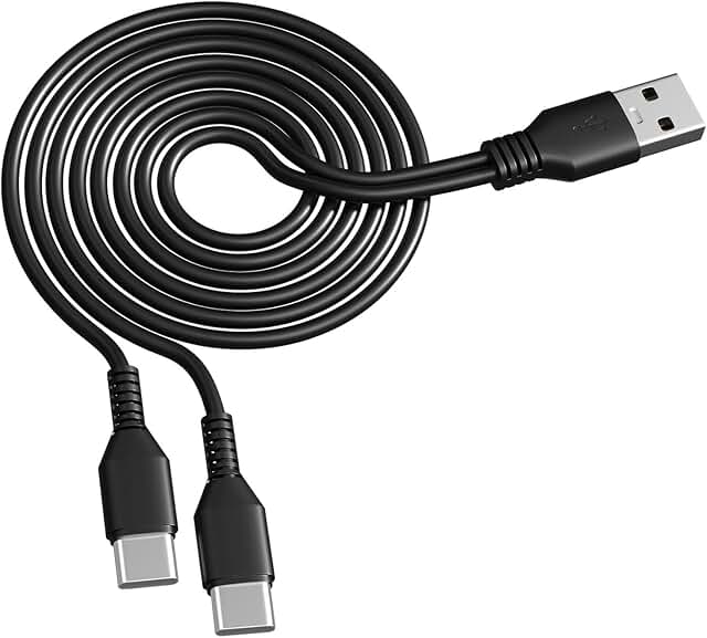 3.3FT 2-in-1 USB-C Charging Cable for Devices