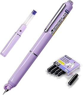 Fine Nib Fountain Pen Set with Ink Cartridges