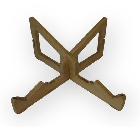 Eco-Friendly Bamboo Butterfly Laptop Stand