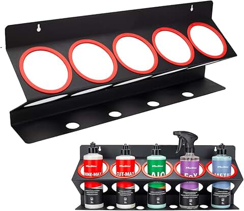 Universal Detailing Spray Bottle Holder for Garage