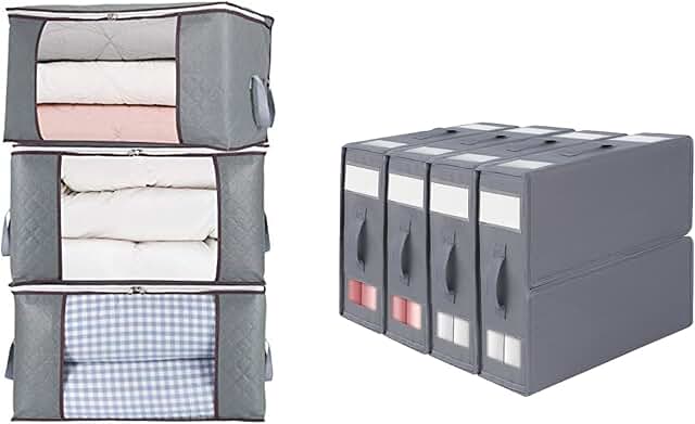 Comforter and Sheet Storage Bags Pack