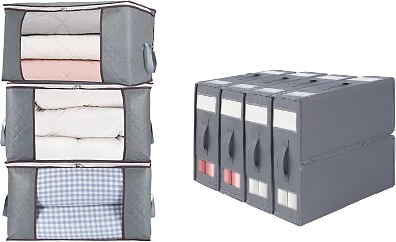 Comforter and Sheet Storage Bags Pack