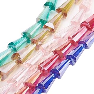 10 Strand Electroplate Glass Faceted Beads for Jewelry Making