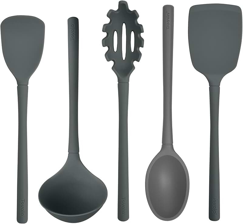 Silicone Kitchen Utensil Set with 5 Pieces