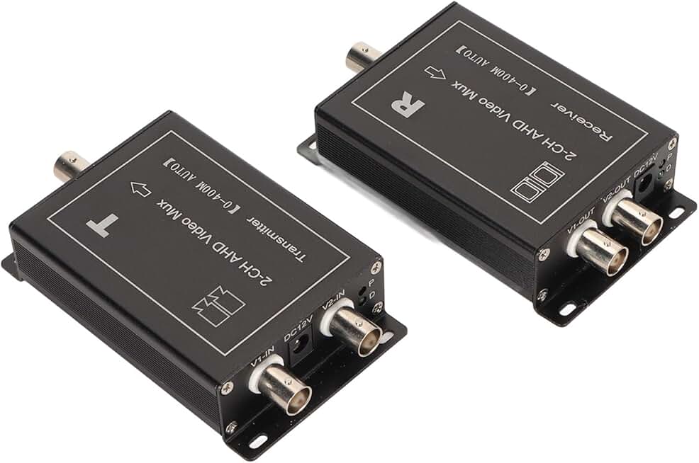 2-Channel Video Multiplexer for Long-Distance Camera Monitoring
