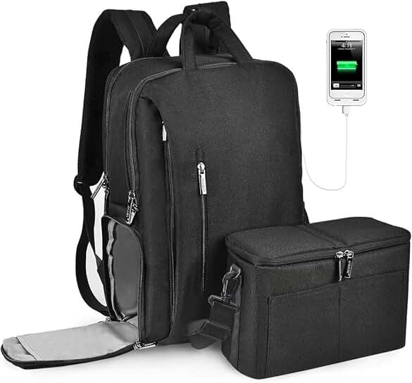 Waterproof DSLR Camera Backpack with Laptop and Tripod Holders