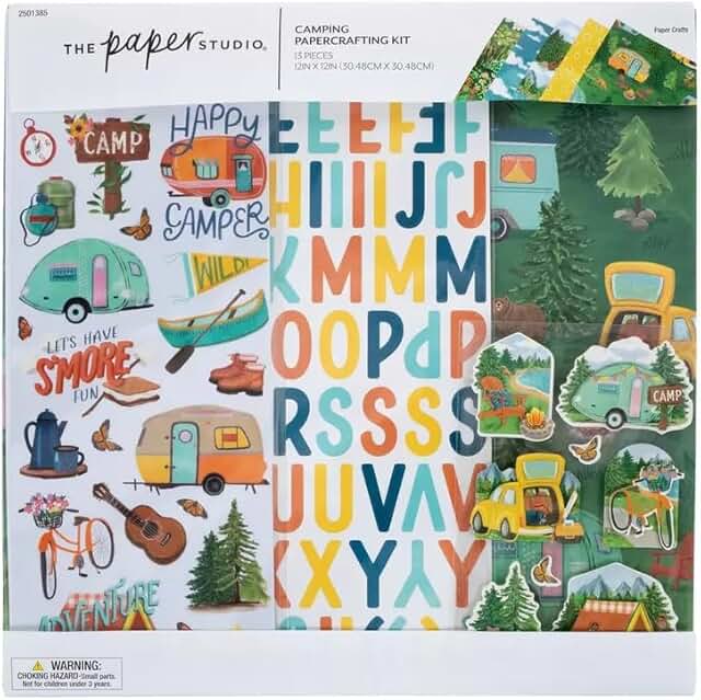 Tree House Camping Papercrafting Kit with 13 Pieces