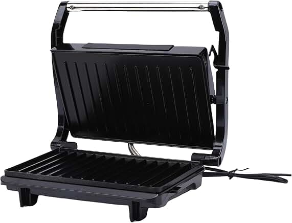 Electric Panini Press Grill with Nonstick Plates