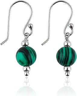 Malachite Beads Earrings Set for Women
