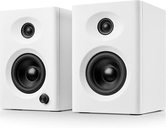 Pair of 60W Bluetooth desktop speakers with bass