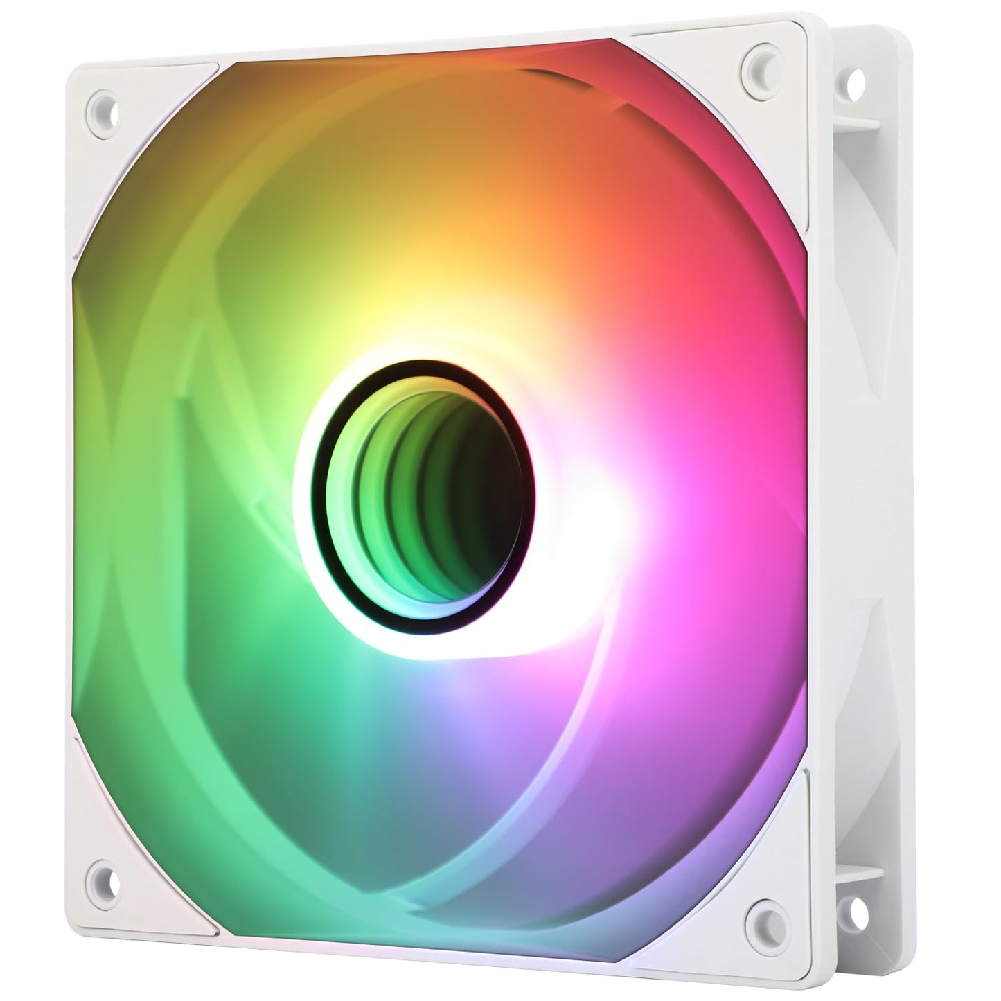 White 120mm ARGB CPU Fan with 1500RPM and PWM